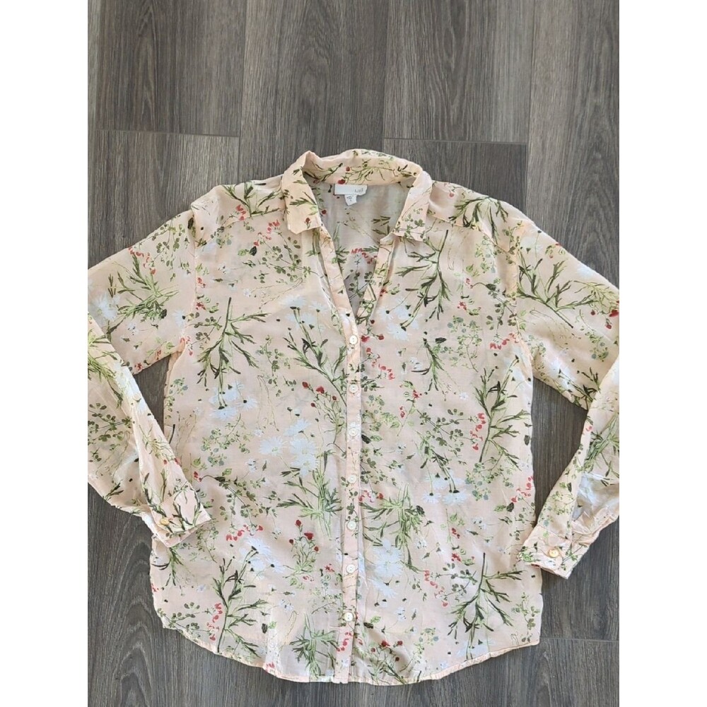 J.Jill Woman's Floral Shirt Size S